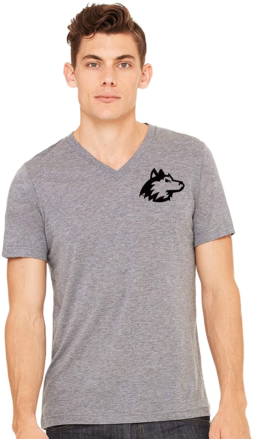 Northern Illinois University Huskies NCAA Mascot Unisex Vneck T-Shirt