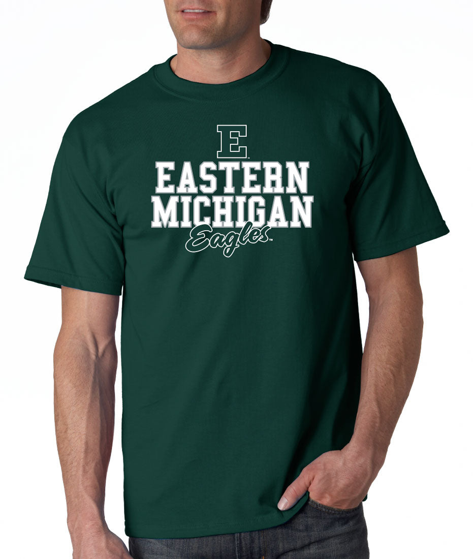 Eastern Michigan University Eagles NCAA Campus Script Unisex T-Shirt