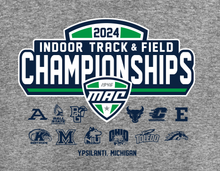 Load image into Gallery viewer, 2024 MAC Indoor Track &amp; Field Championships Long Sleeve Event Tee
