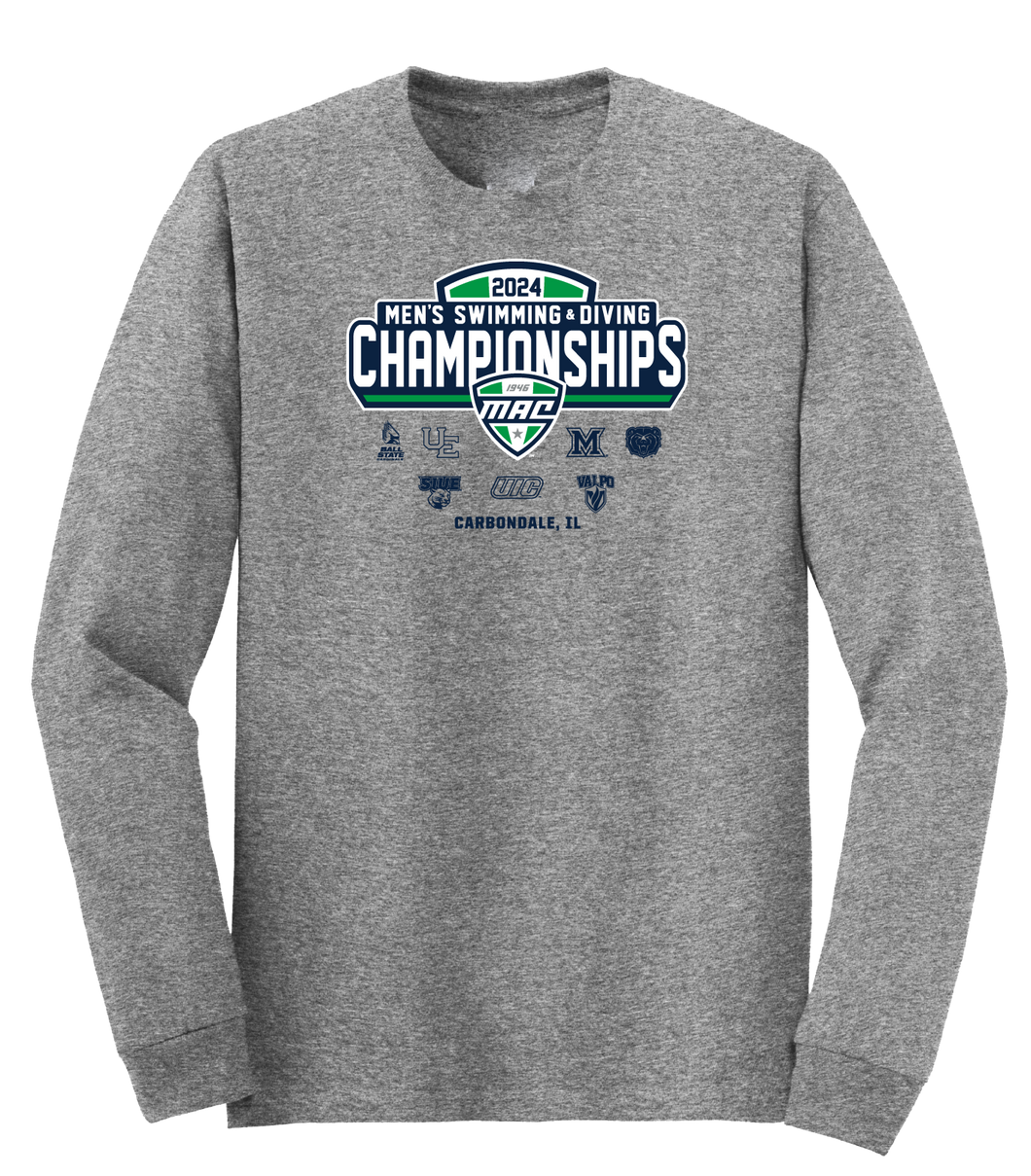 2024 MAC Men's Swimming & Diving Championships Long Sleeve Event Tee