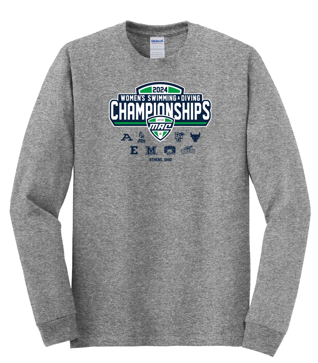 2024 MAC Women's Swimming & Diving Championships Long Sleeve Event Tee