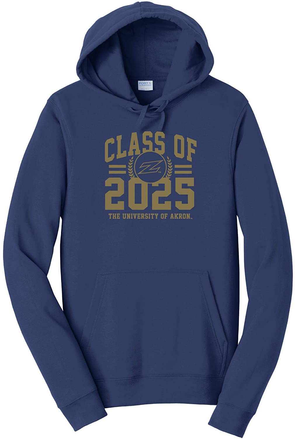 J2 Sport University of Akron Zips NCAA Class of 2025 Arch Hooded Sweatshirt