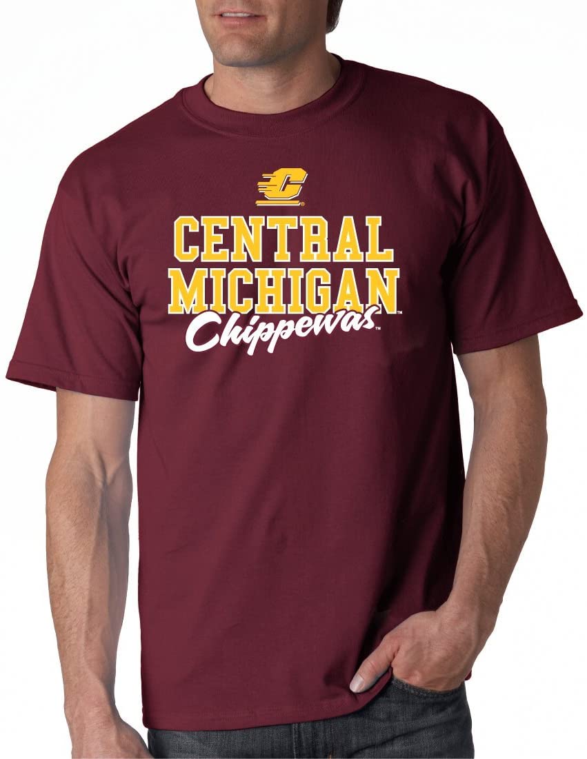 J2 Sport Central Michigan University Chippewas NCAA Campus Script Unisex T-Shirt