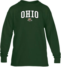 Load image into Gallery viewer, Ohio University Bobcats NCAA Jumbo Arch Youth Long Sleeve T-Shirt
