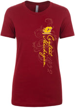 Load image into Gallery viewer, J2 Sport Central Michigan University Chippewas NCAA Eastside Campus Script Junior T-Shirt
