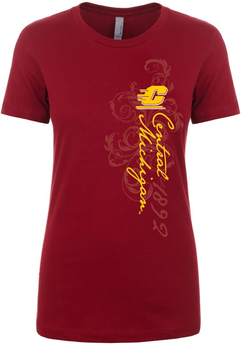 J2 Sport Central Michigan University Chippewas NCAA Eastside Campus Script Junior T-Shirt