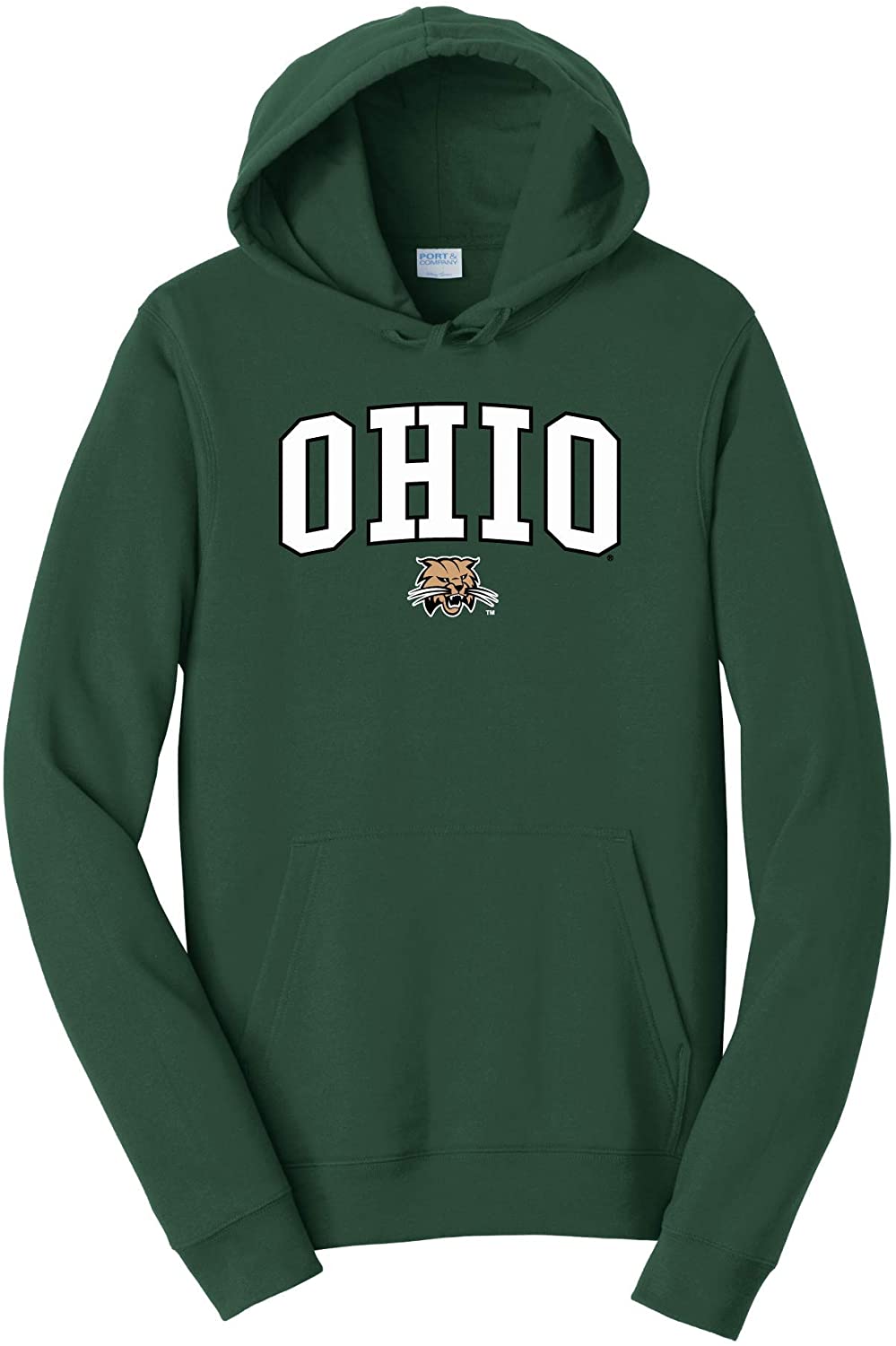 Ohio University Bobcats NCAA Jumbo Arch Unisex Hooded Sweatshirt