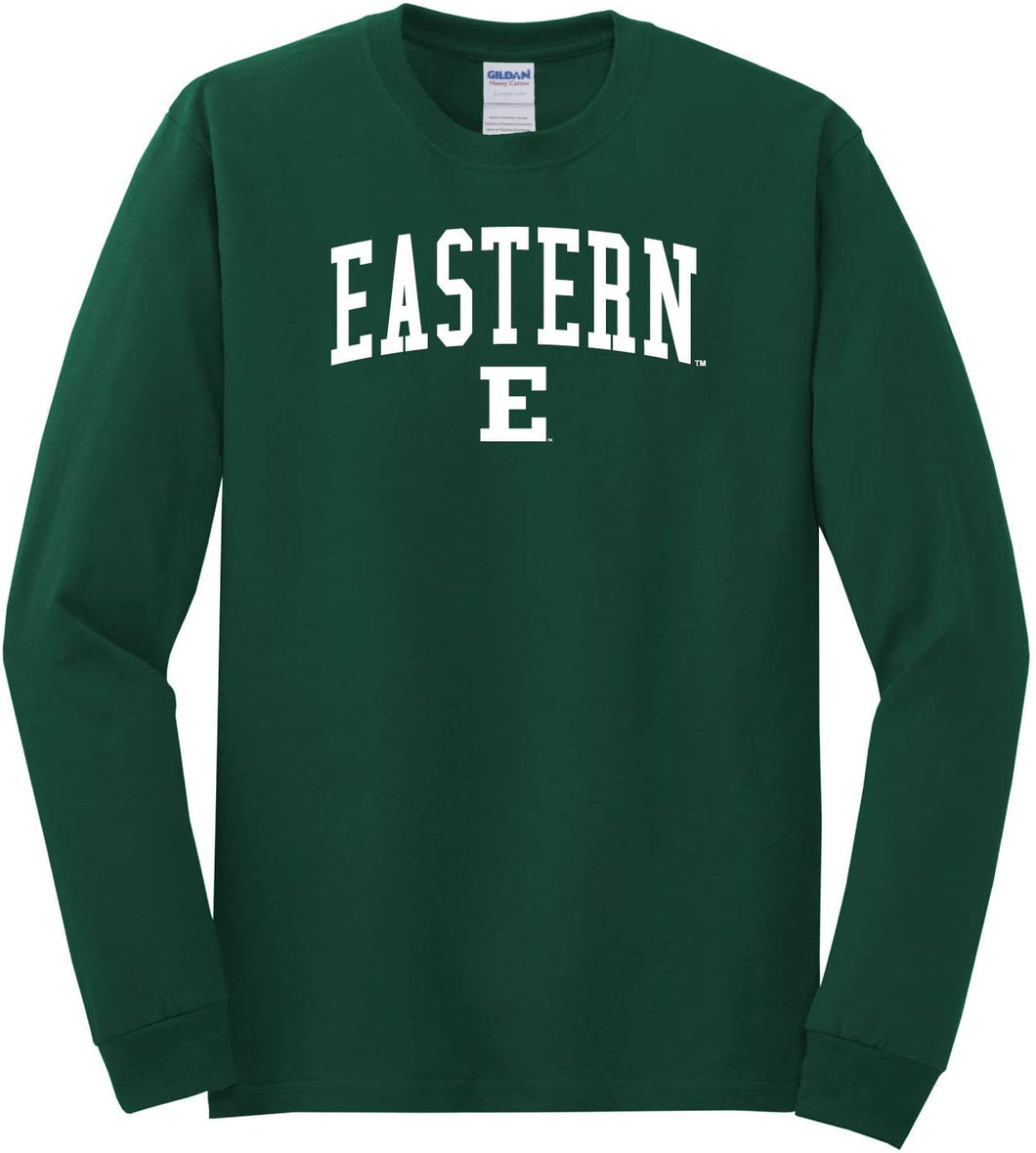 Eastern Michigan University Eagles NCAA Jumbo Arch Unisex Long Sleeve T-Shirt