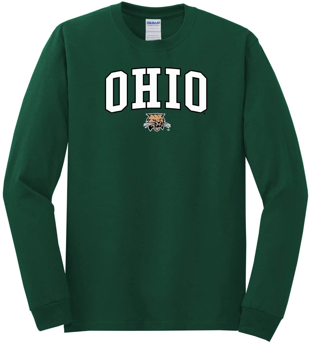 Ohio University Bobcats NCAA Jumbo Arch Unisex Long Sleeve T-Shirt