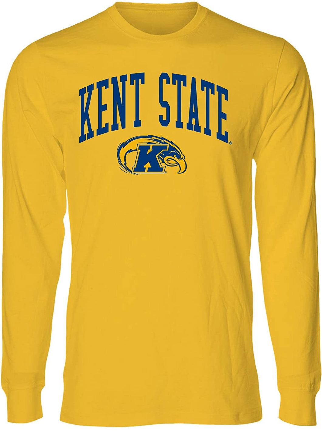 Kent State University Golden Flashes NCAA Jumbo Arch Unisex Long Sleeve T-Shirt
