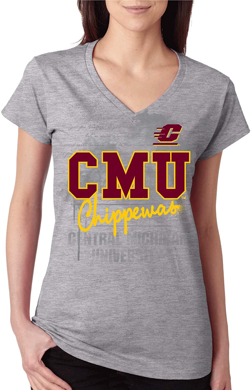 Central Michigan University Chippewas NCAA JV Script Junior T-Shirt
