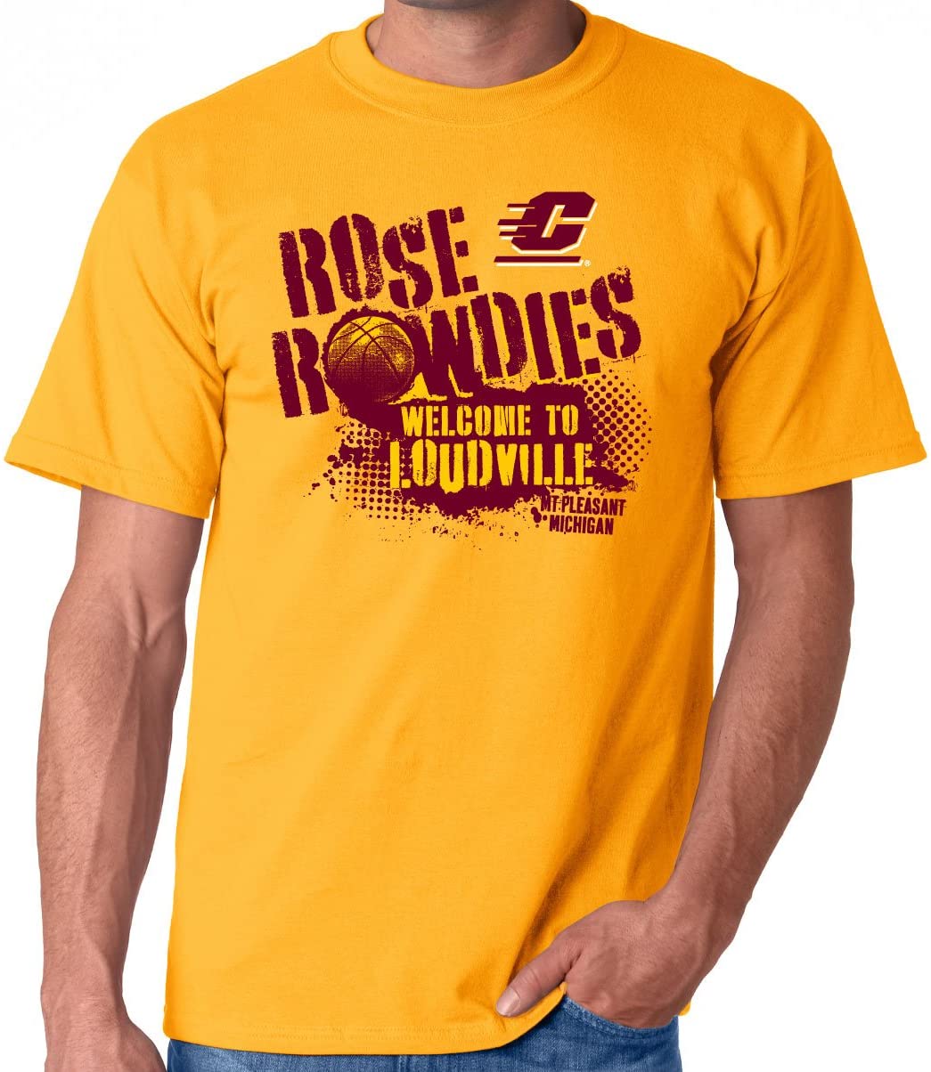 J2 Sport Central Michigan University Chippewas NCAA Rose Rowdies Loudville Unisex T-Shirt