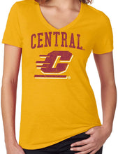 Load image into Gallery viewer, J2 Sport Central Michigan University Chippewas NCAA Jumbo Bleach Junior T-Shirt
