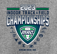 Load image into Gallery viewer, 2023 MAC Indoor Track &amp; Field Championships Long Sleeve Event Tee
