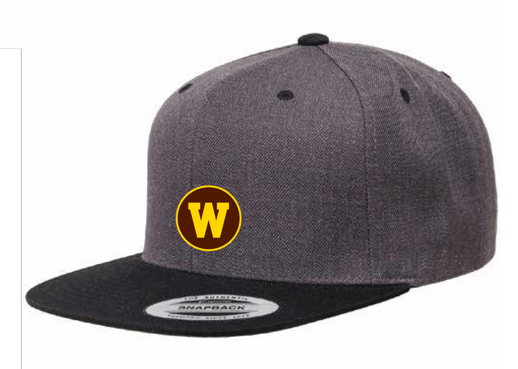 Western Michigan University Structured Flat Visor Classic Two-Tone Snapback Hat with Patch