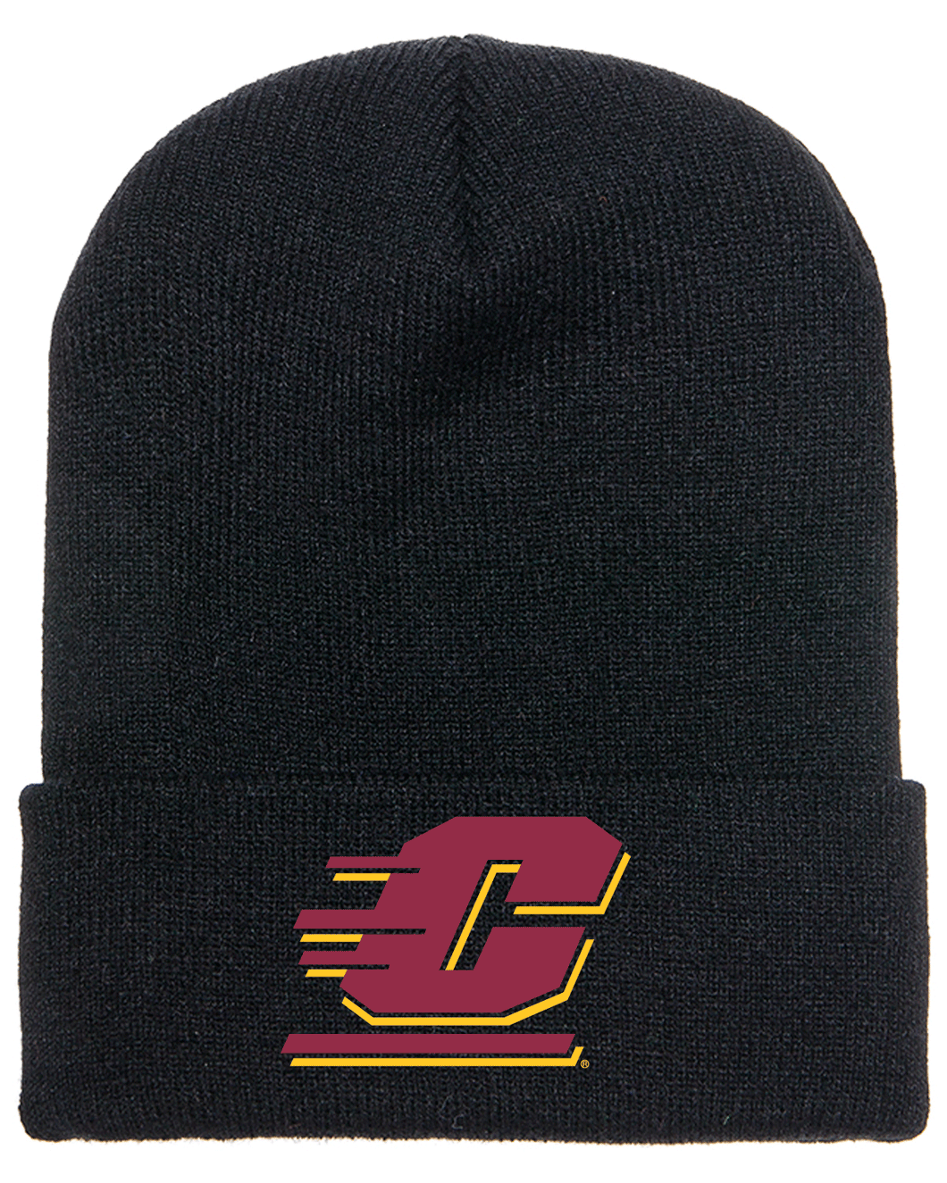 Central Michigan University Chippewas NCAA Embroidered Patch Beanie