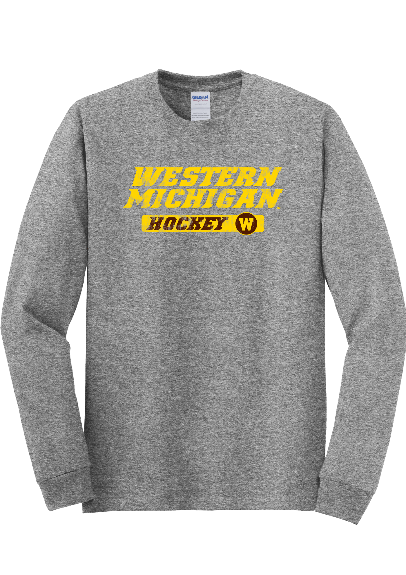 Men's Brown Western Michigan Broncos Long Sleeve Hoodie T-Shirt