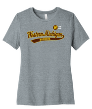 Load image into Gallery viewer, Western Michigan University Broncos NCAA Women&#39;s Old School Sport Tail Tee
